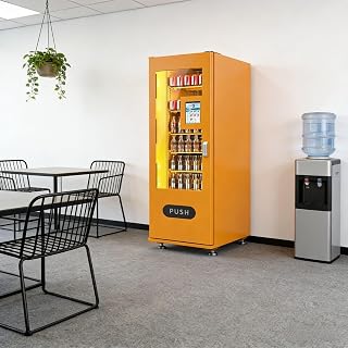 Snack Drink Vending Machine, Commercial Combo Vending Machine with Large Capacity, Adjustable Slots, Automatic Snack and Beverage Vending for Office, Factory, School