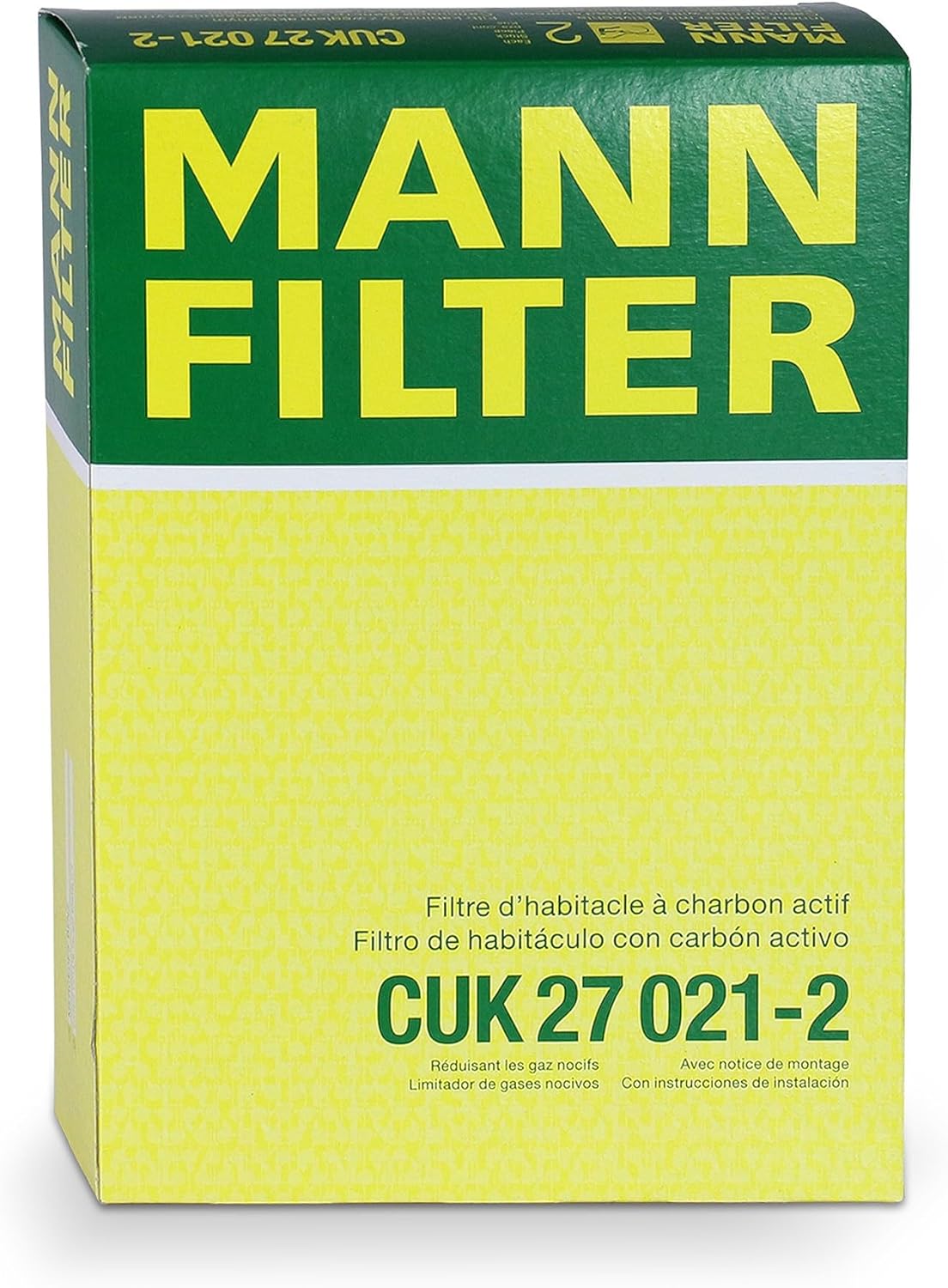 MANN-FILTER CUK 27 021-2 Cabin Air Filter with Activated Carbon