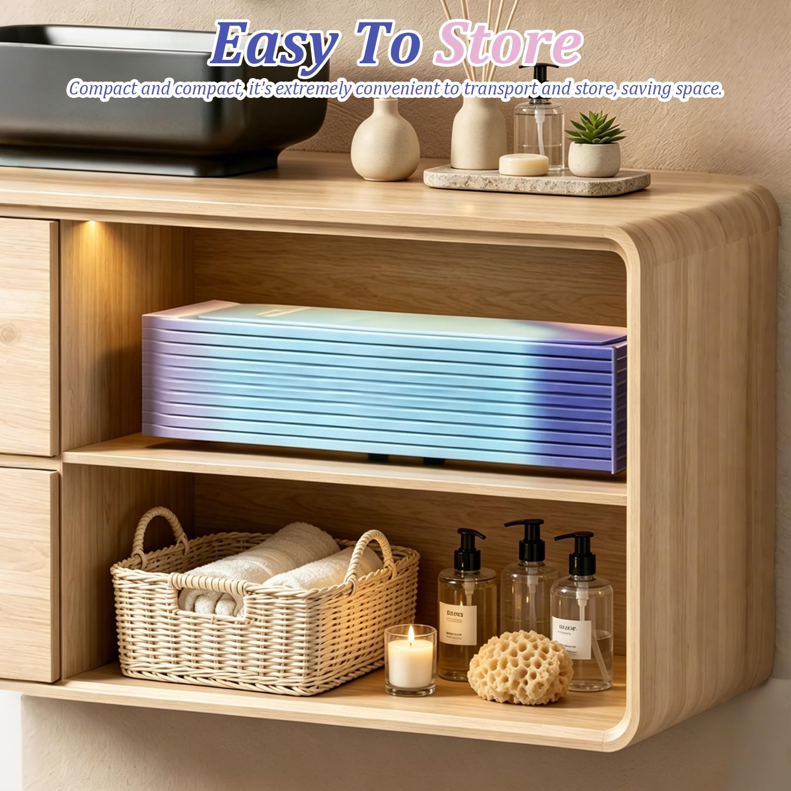 Vasca da bagno pieghevole per esterni, per bagno caldo, bagno ghiacciato, 80 x 70 cm | Vasca da bagno per esterni, portatile, pieghevole, antiscivolo, per doccia, spa, sauna