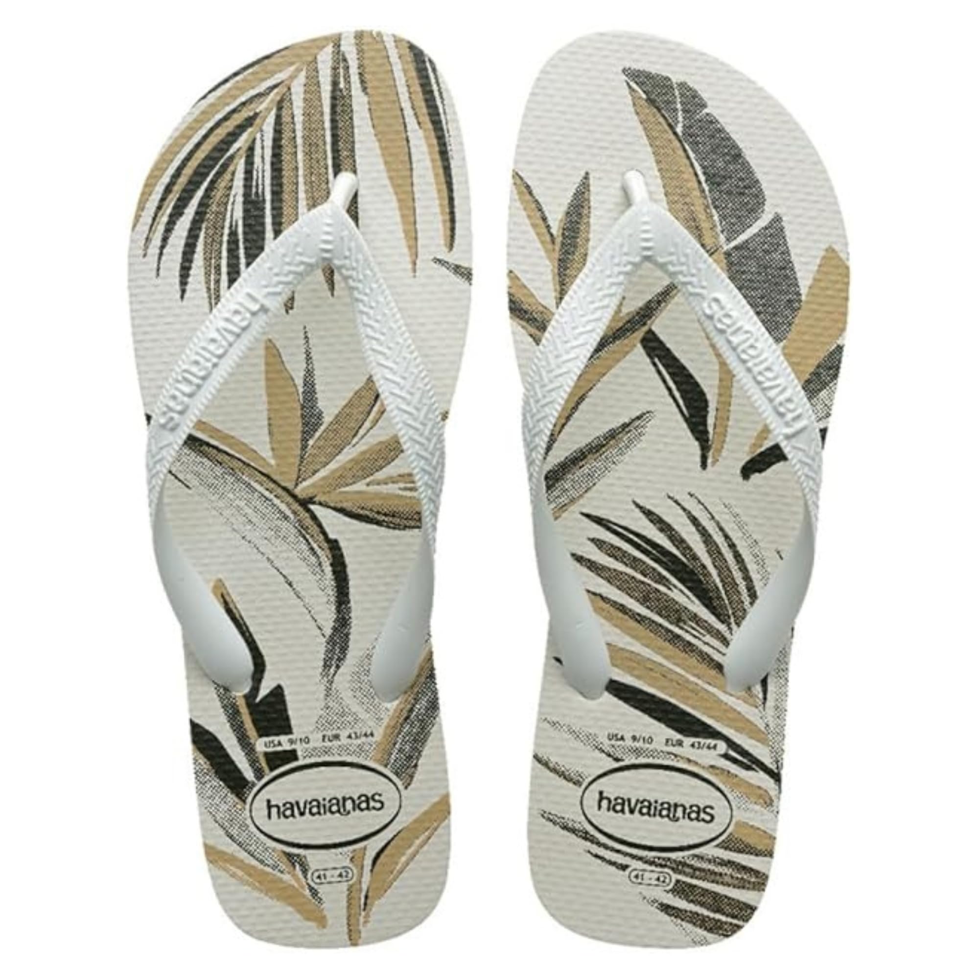Havaianas Aloha Men FlipFlop White/White/Green Olive 5.5/6 UK