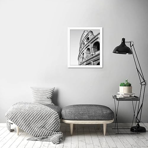 Miniatura 5 de Americanflat - Marco para póster hecho de madera compuesta con plexiglás pulido, posición horizontal y vertical para pared, incluye herrajes para