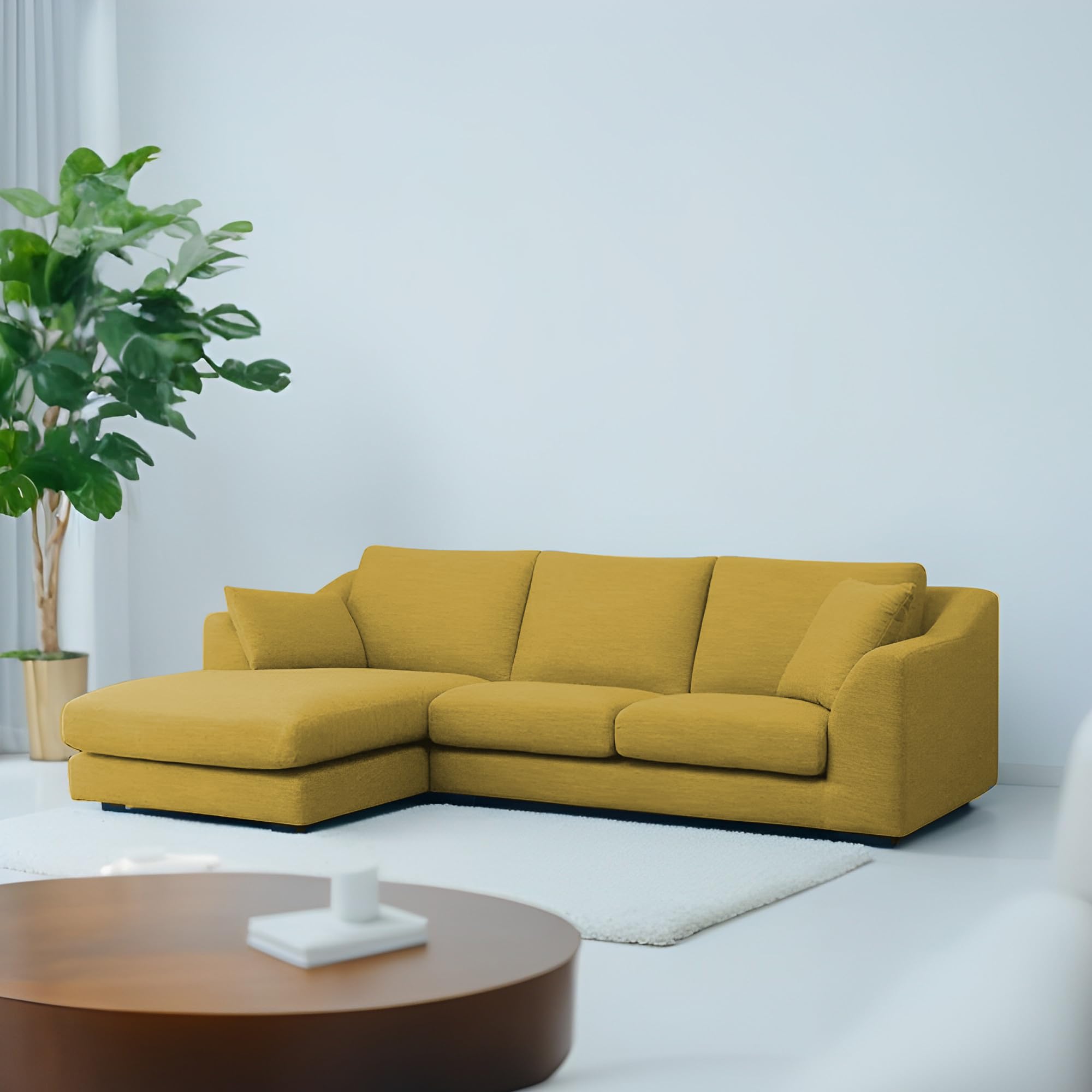 See full amazon price history chart for Casaliving Cortina LHS 4 Seater L Shape Sofa Set for Living Room (Yellow Fabric) Premium Fabric Sofa Casaliving Cortina LHS 4 Seater L Shape Sofa Set for Living Room (Yellow Fabric) Premium Fabric Sofa (B0D66M2YG2) Amazon Price History, Amazon Price Tracker