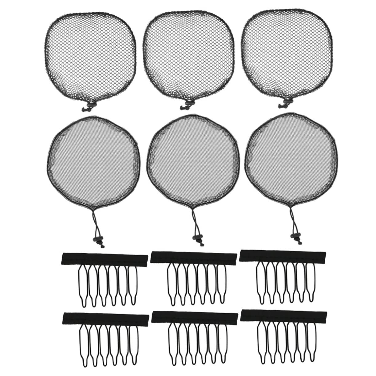 SOESFOUFU 12pcs Wig Caps Elastic Hair Net Stretch Dome Caps Breathable Mesh Hair Nets for Buns