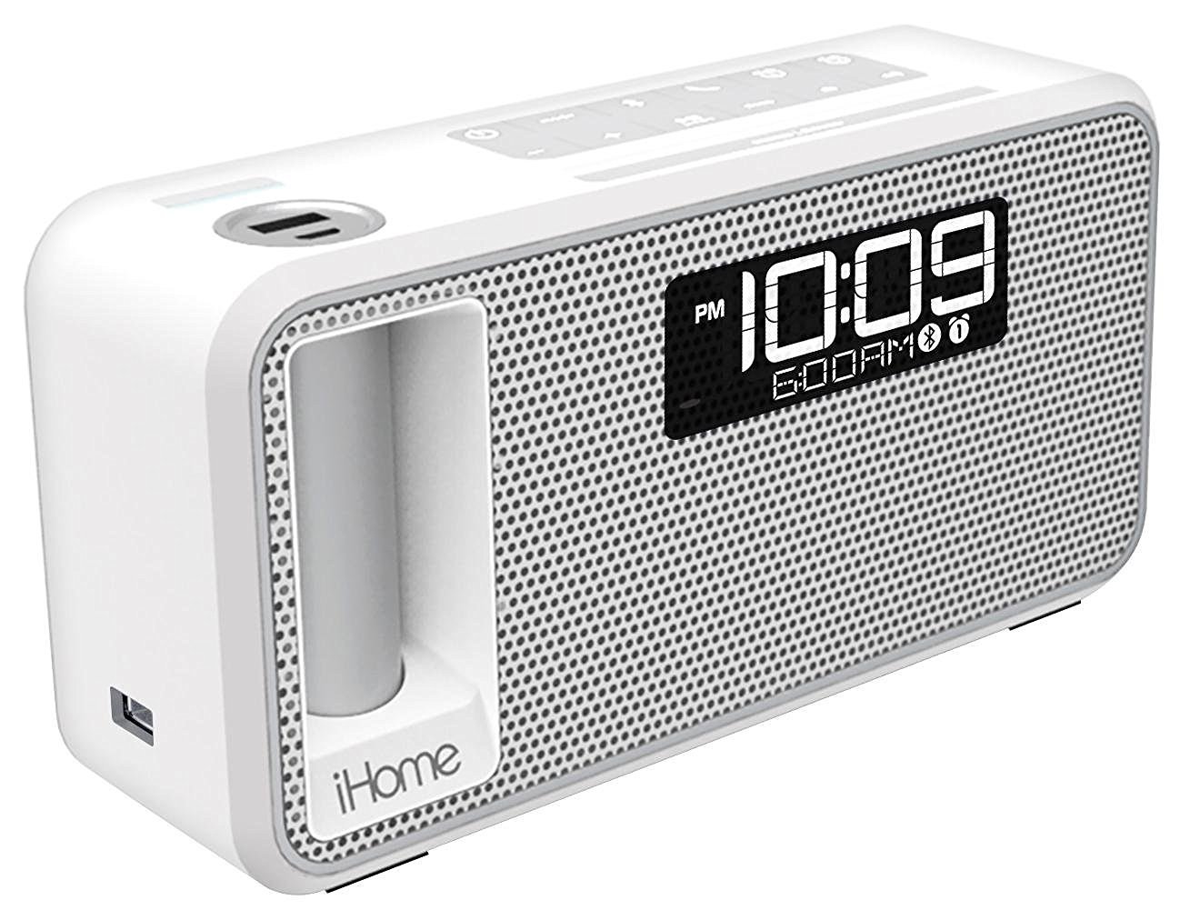 iHome Dual Charge Bluetooth NFC Stereo Alarm Clock - Black