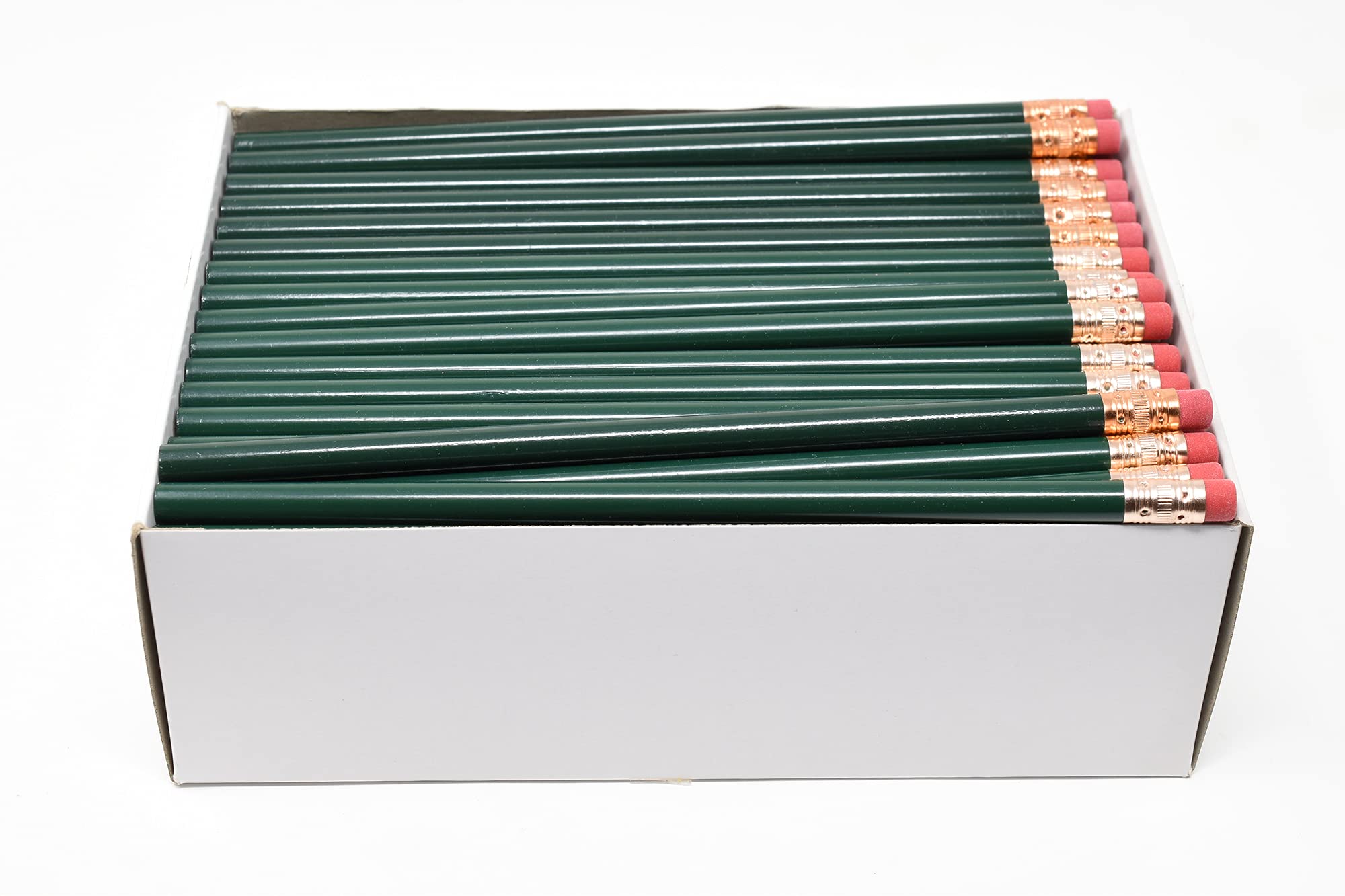 Pencil Guy Blank Round Pencils Dark Green 144 to a box