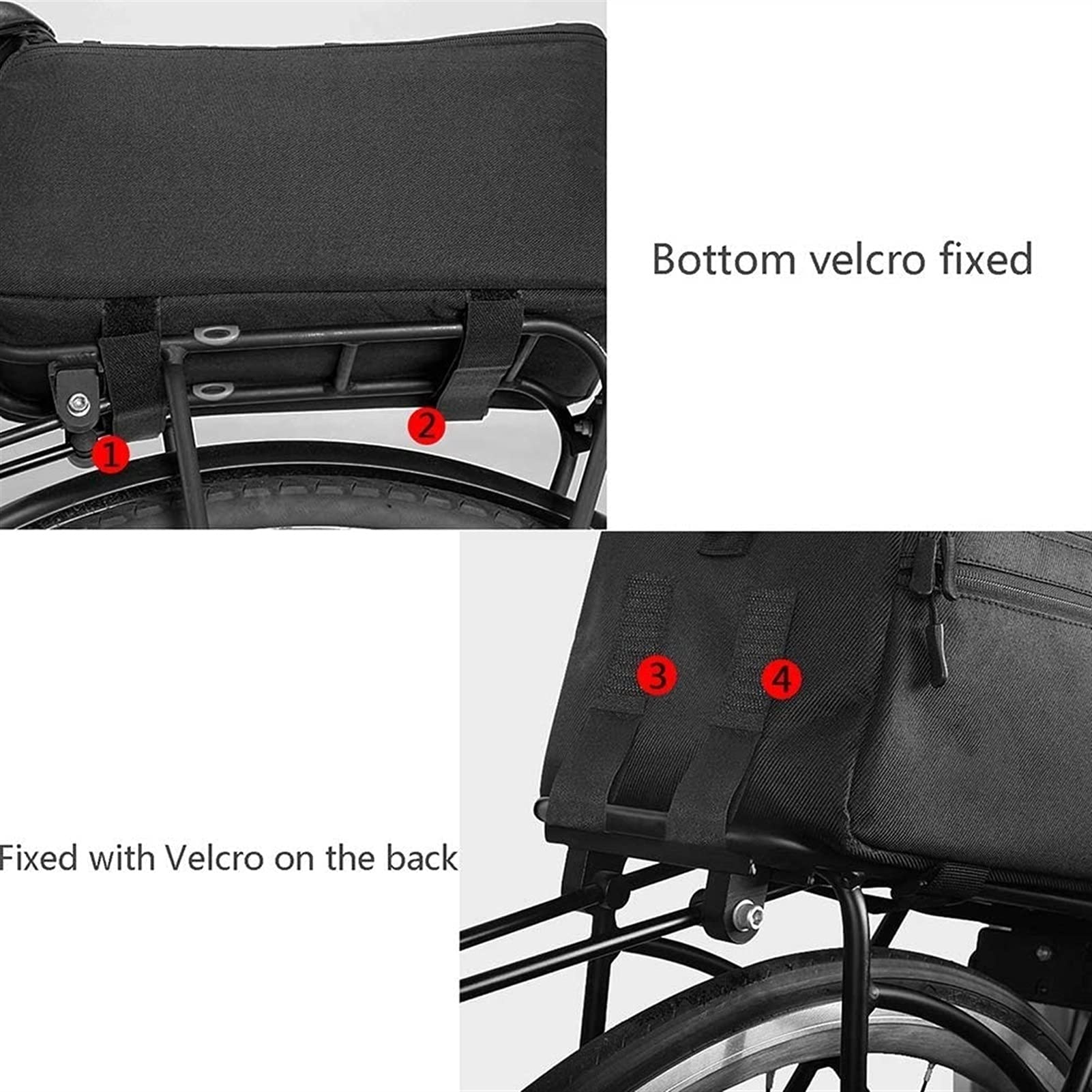 Bolsa for Bicicleta de montaña, Gran Capacidad, for el Asiento Trasero, Equipo Duradero for Montar en