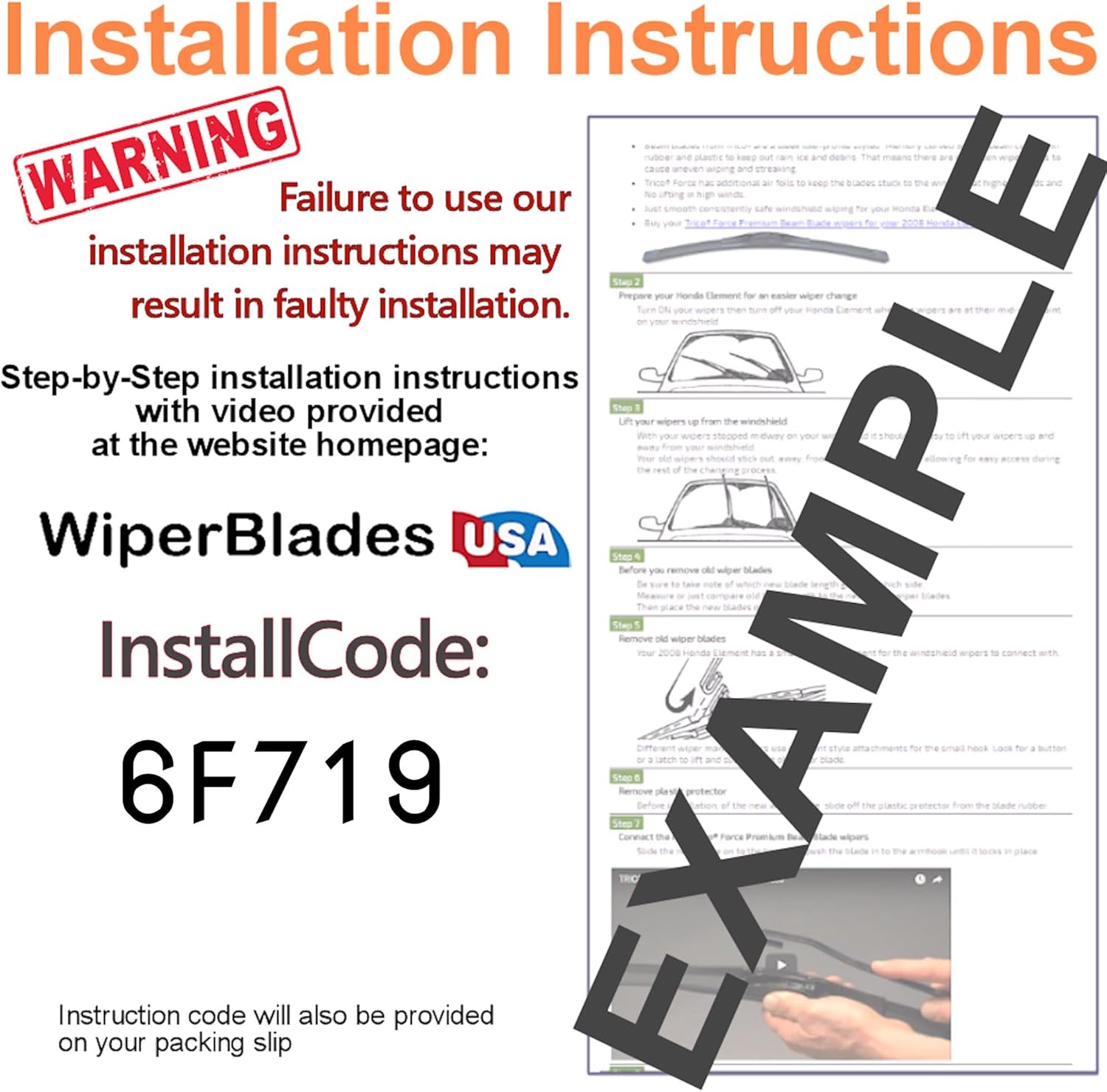 WiperBladesUSA Beam Blade Wipers compatible with Honda Pilot 2013 (Set of 3) w/Rear Wiper Wiper Blades