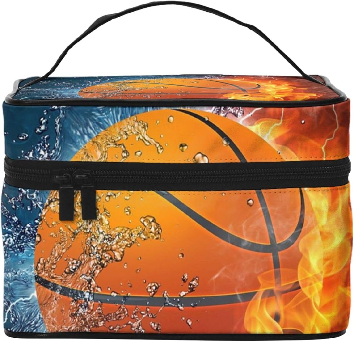 SAMGIE Basketball Makeup Bag Large Travel Cosmetic Bag
