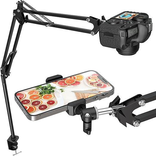 CACENCAN Overhead Camera Mount, 5lb Horizontal LoadBearing