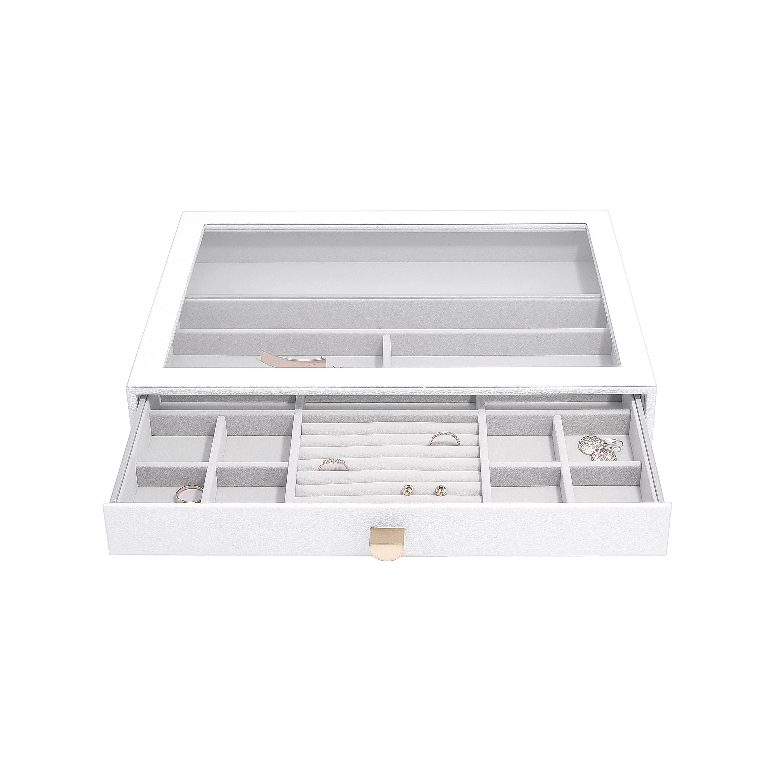 Stackers Pebble White Supersize Jewellery Box Display Drawer