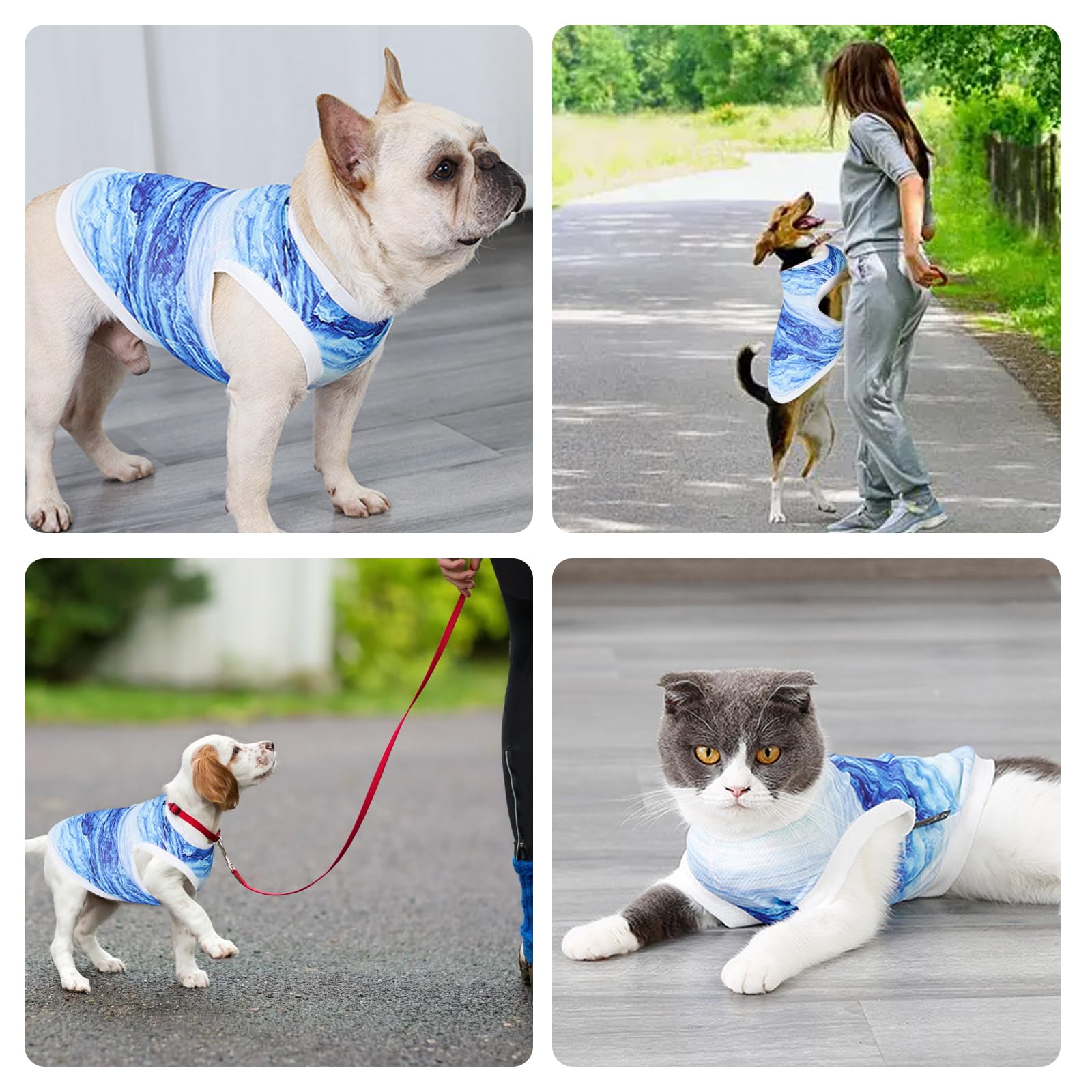 TYXHXTF Cappotto per cani,Gilet di per Cani, Gilet di Raffreddamento per Cani Traspirante Cane Leggera Refrigerante per Attività Esterne