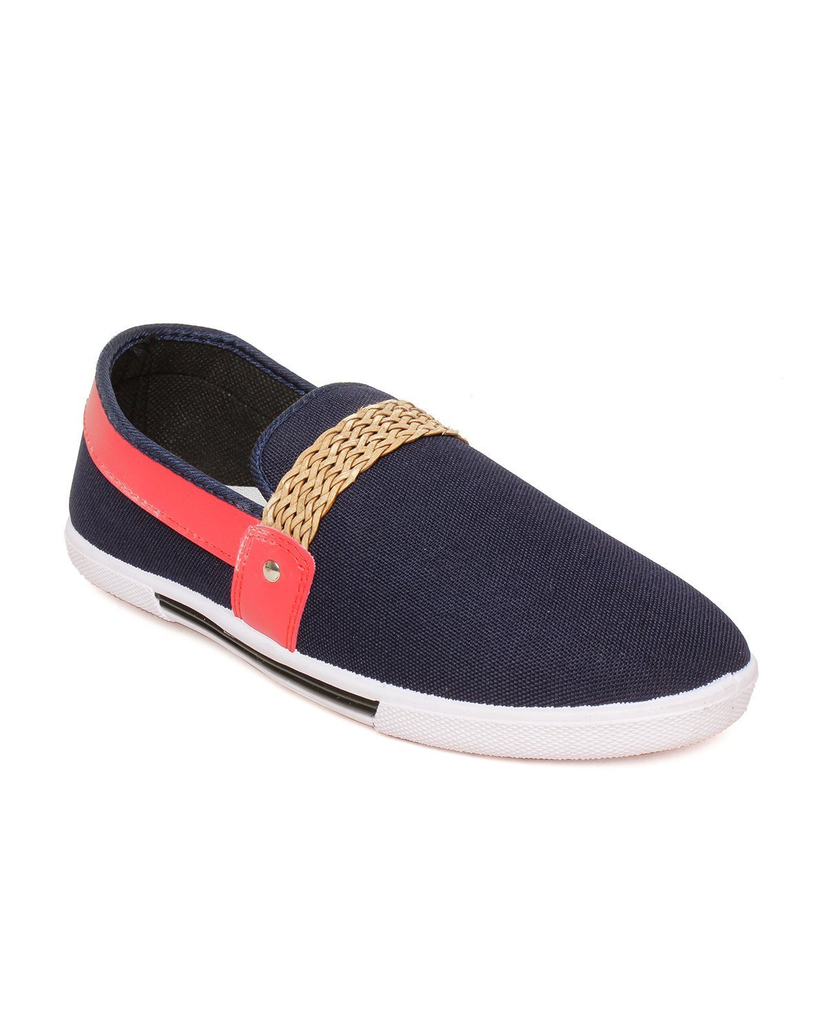 Freedom Daisy Men's Maxis Italiano Red & Blue Casual Loafer and Mocassins