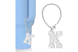Stanley Christmas Accessories: Diamond Glitter Charm and Bling Chain Compatible with Stanley Tumbler
