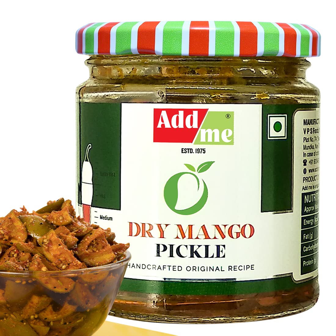 Add me North Indian Homemade Dry Mango Pickle Very Less Oil Sukha Aam ka Achar 150gm Glass Jar (B09TL7KZ9Z) Amazon Price History, Amazon Price Tracker