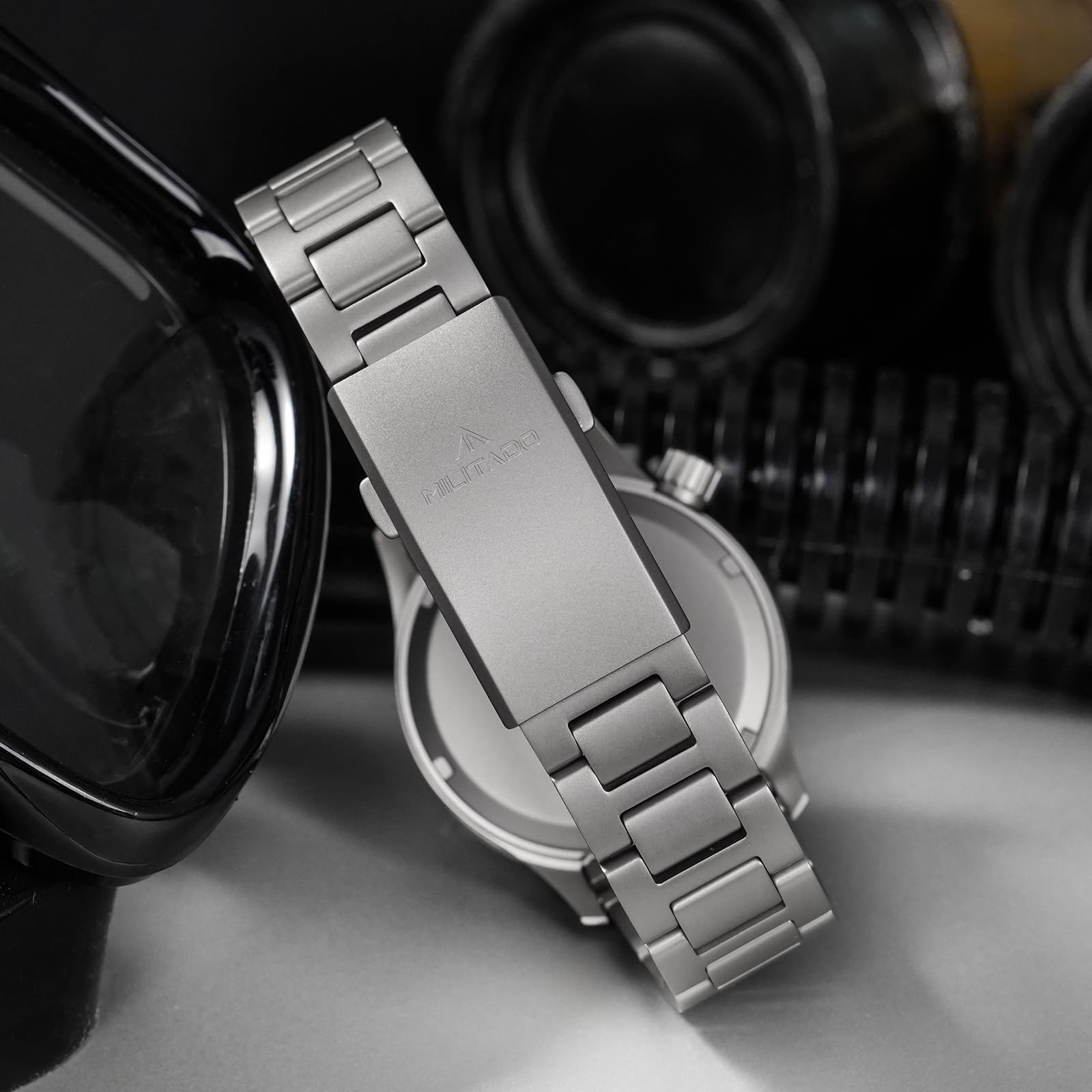 TACTICAL FROG Militado ML 20 39mm Taucheruhr für Herren, PT5000 Automatikwerk Saphirglas BGW9 Leuchtanzeige einseitig drehbare Lünette 200M Wasserdicht