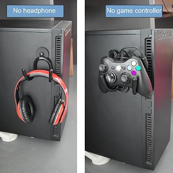YYST Magnetic Game Controller Holder, Adjustable Game Controller Rack Storage Mount for Computer/Gaming Controllers- No Game Controller (2)