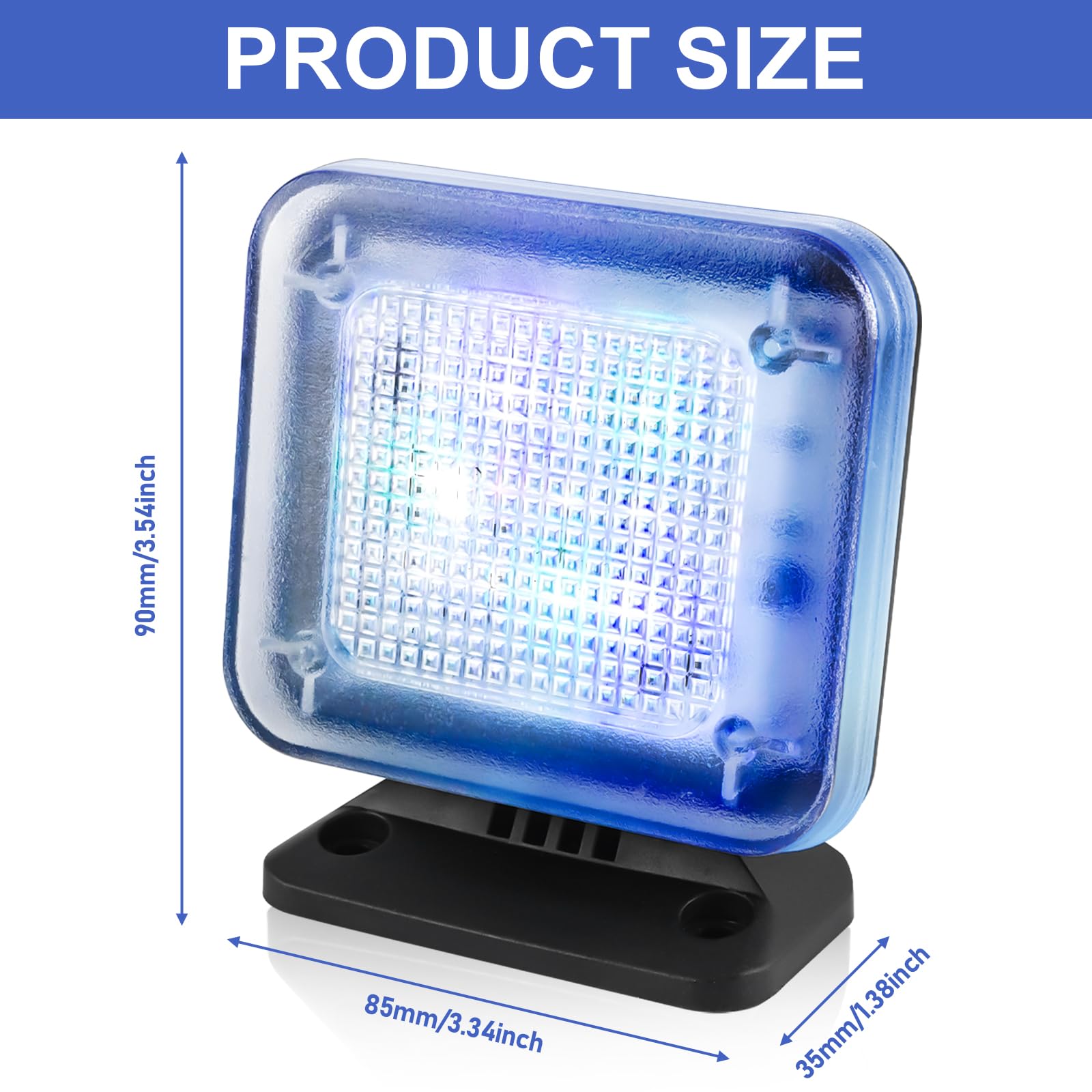 GOMETY Symulator TV LED, fałszywy symulator telewizyjny z 12 diodami LED i 3 programami do wyboru, energooszczędność z timerem, w komplecie z adapterem sieciowym, do użytku jako ochrona przed