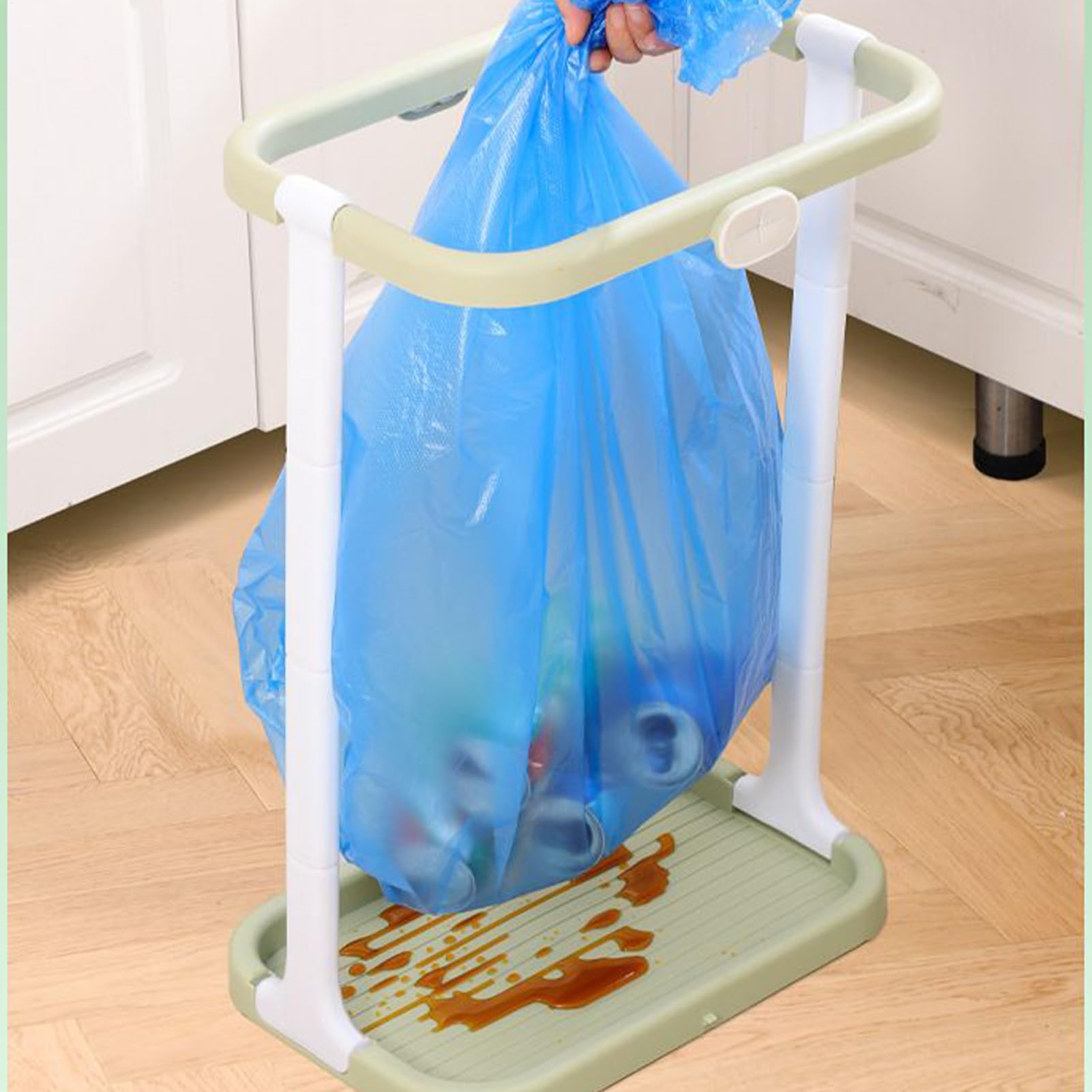 Soporte de la bolsa de basura plegable, marco del soporte de la bolsa de | Sala de estar de picnic Soporte estable de basura