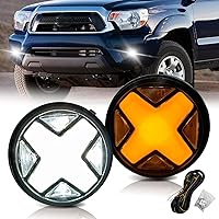 Vista 31 de Luces antiniebla para parachoques de conducción para Toyota Tundra 2014-2021 con bombillas halógenas H11 12V 55W e interruptor y kit de cableado