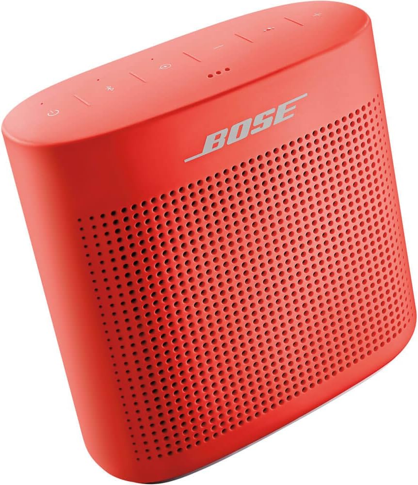Bose SoundLink Color II: Portable Bluetooth, Wireless Speaker with Microphone- Coral Red
