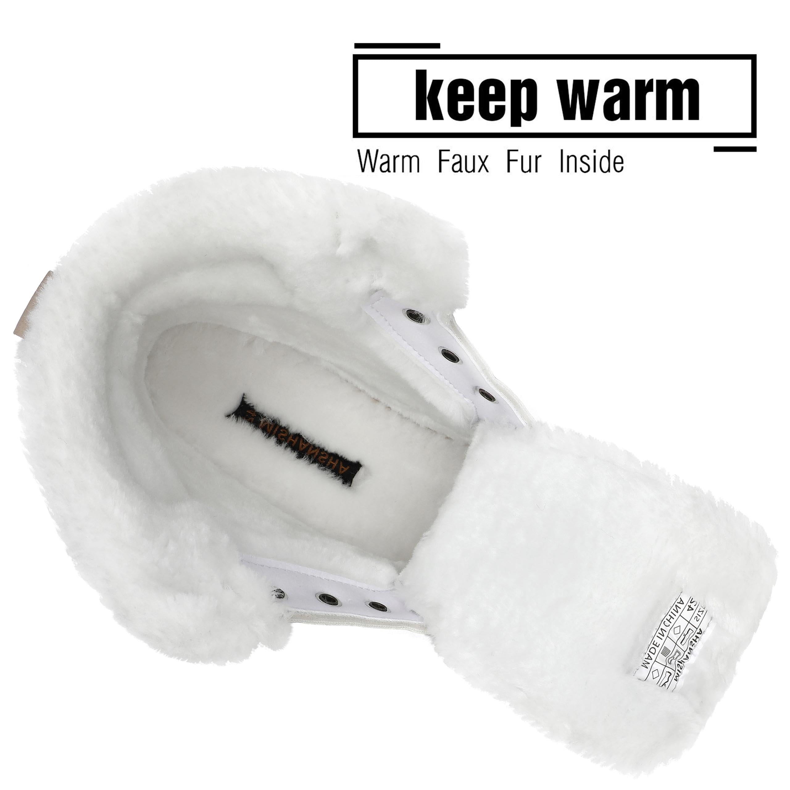 Mishansha Stivali da Neve Antiscivolo Stivaletti Invernali 36-48 EU | Stivaletti da Trekking, Donna, Uomo，Outdoor, Jogging， Classiche