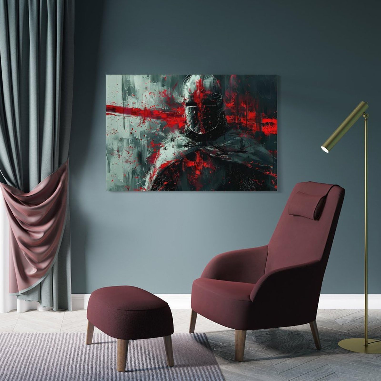 Junmoney For The Holy One Wall Picture Print 24x36inch(60x90cm), for Entryway, Lounge Links Or Small Walls, Decorative Wall Art for Narrow Spaces