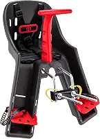 CADEIRINHA DIANTEIRA BABY BIKE GRAFITE COM VERMELHO