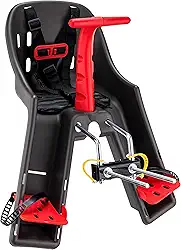 CADEIRINHA DIANTEIRA BABY BIKE GRAFITE COM VERMELHO