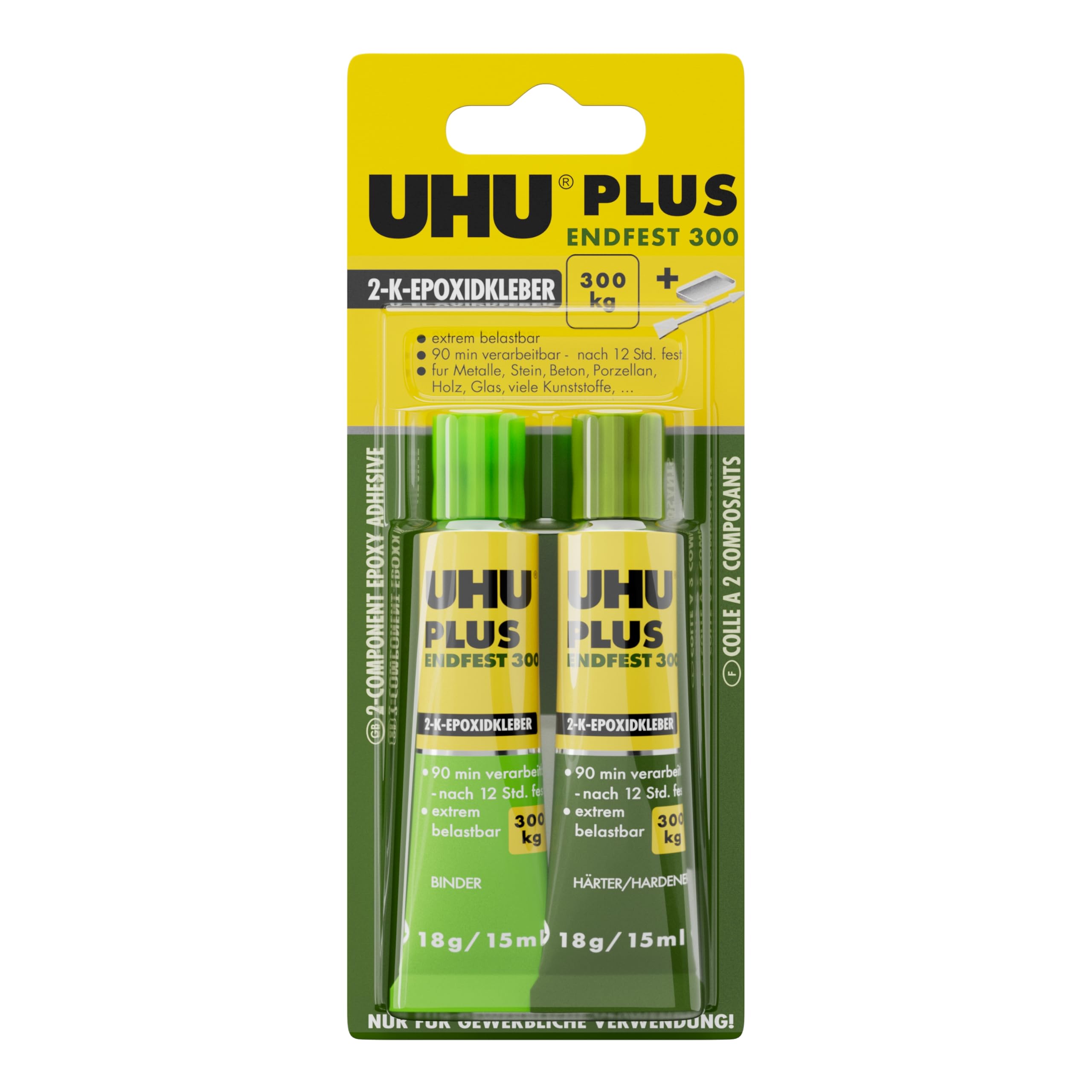 UHU Zwei-Komponentenkleber plus endfest 300/45640 Inh.33 g