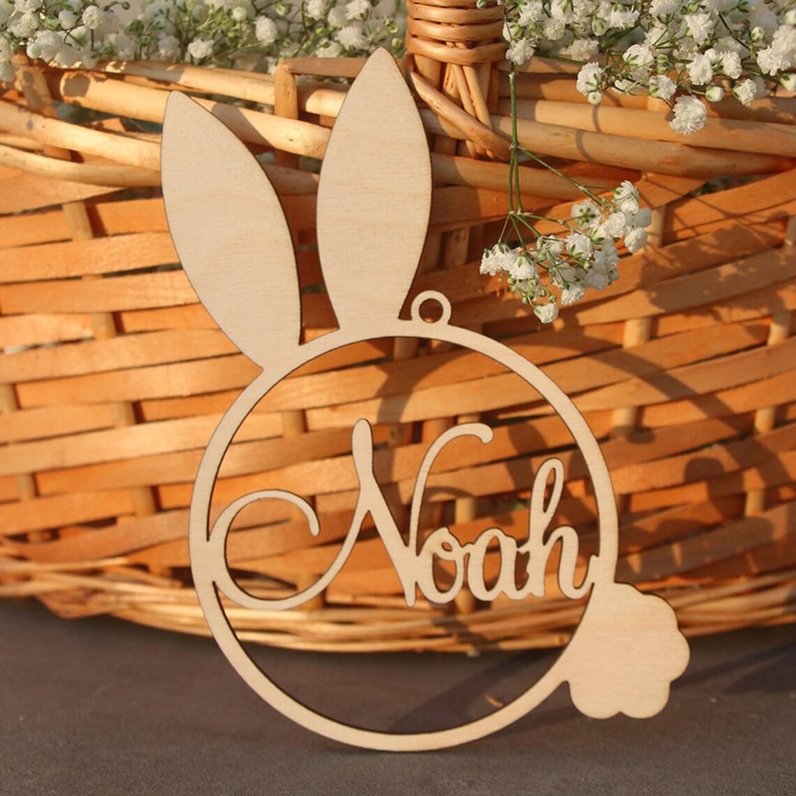 Décoration de Pâques en bois : 10 pendentifs suspendus personnalisés pour la maison