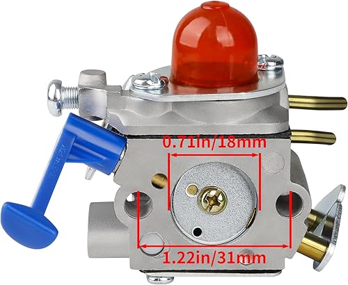 Miniatura 3 de Carburador 128LD para Husqvarna 128L 128LDX 128R 128RJ 125R 125RJ 128C 128CD recortadora bordeadora 545081848 C1Q-W40A Carb w Tune Up Kit
