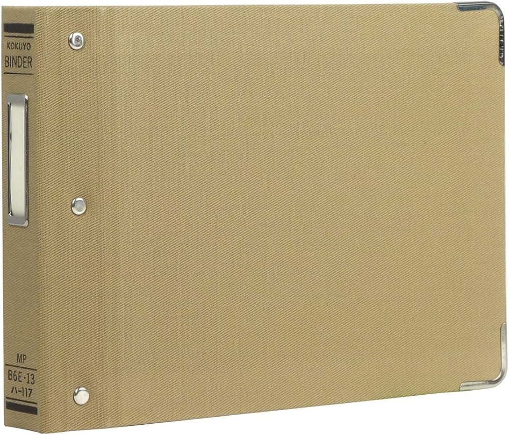 エリアバインダー Amazon | コクヨ ファイル バインダー 布貼 B6 横 角金付 13穴 100枚