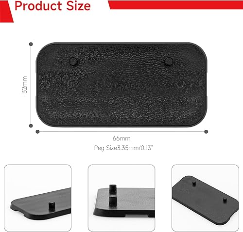 Miniatura 9 de SIXPOINTS Soporte para figura de acción de 6 pulgadas, base de plástico negro, soporte de soporte de modelo compatible con figuras de juguete 112