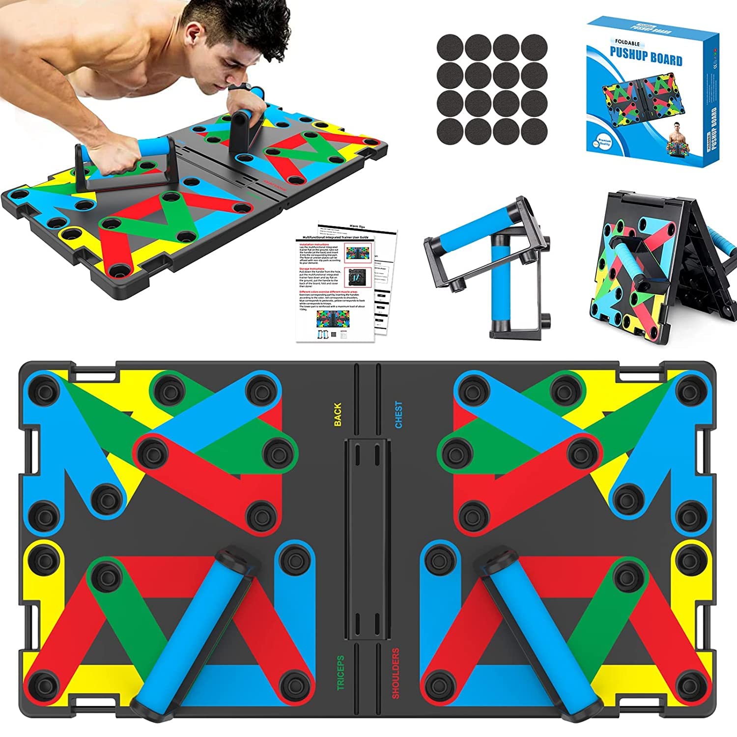 See full amazon price history chart for Large Push Up Board, 46 in 1 Foldable Pushup fitness stands, Portable Strength Training Equipment at Home Gym,Push up Bars for Floor, Workout for Men and Women Large Push Up Board, 46 in 1 Foldable Pushup fitness stands, Portable Strength Training Equipment at Home Gym,Push up Bars for Floor, Workout for Men and Women (B0BQYK3ZY9) Amazon Price History, Amazon Price Tracker