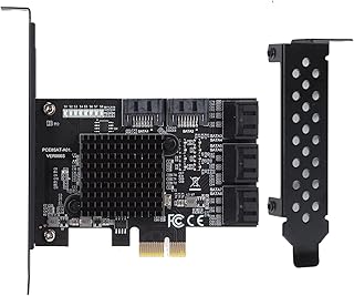 PCI-E to SATA3.0 8ポート拡張カード、高速6Gbpsデータ転送、SATA2.0およびSATA1.0との下位互換性、ホットプラグをサポート