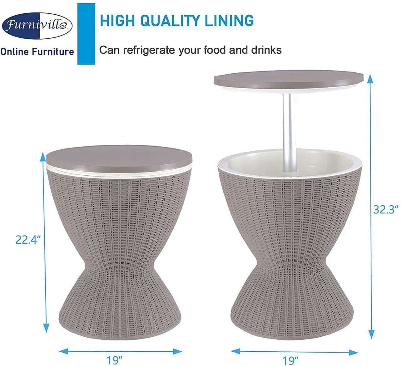 Buy Furnivilla Outdoor Patio Cooler Outdoor Patio Furniture and Hot Tub