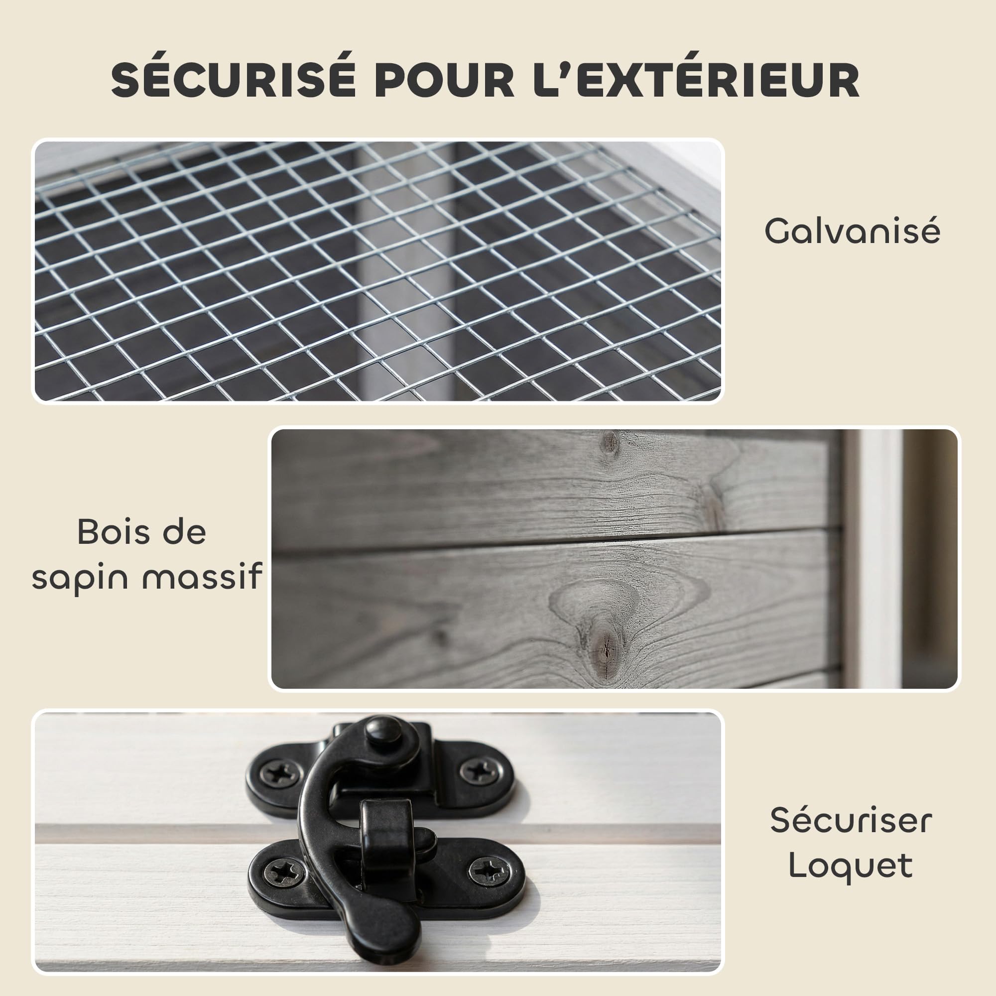 PawHut Maison Tortue Terrestre en Bois XXL 113x106,5x44,5cm - Habitat 2 Zones avec Double Toit Ouvrant Bitumé et Grillagé, Fenêtre - Enclos Tortue Hermann et Parc Lapin, Gris Foncé
