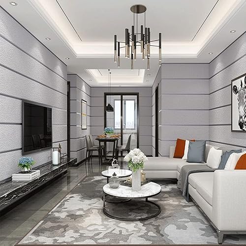 Ciyada Papel tapiz 3D no tejido, papel tapiz de terciopelo de piel de ciervo, papel tapiz de influjo, delicado tacto suave, no autoadhesivo,