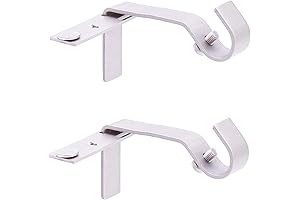 Kenney Fast Fit 5/8" Easy Hang Curtain Rod Brackets