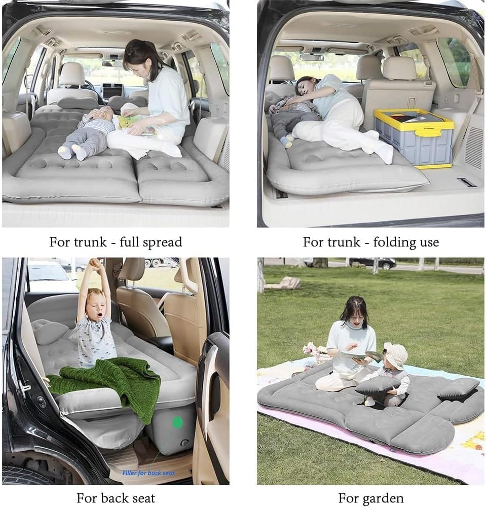 Materasso Gonfiabile per Auto per Buick Royaum 2010-2023,Mobile Letto Dormibile Portatile Multifunzionale Pieghevole,A/Gray