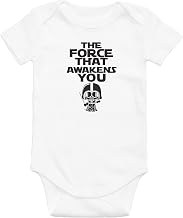 The Force That Awakens You Funny Star Wars Baby Onesie/Darth Vader Infant Bodysuit/Kids SW Outfit