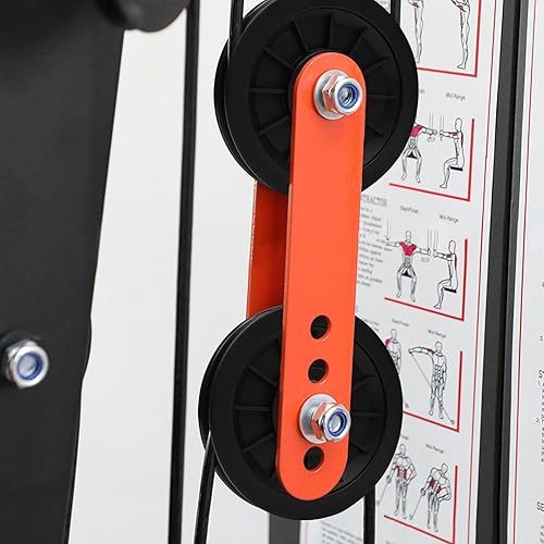 Miniatura 6 de Topfinder Rueda universal de la polea del cojinete de 295.3 ft m para la puerta del garaje de la pieza del equipo del gimnasio