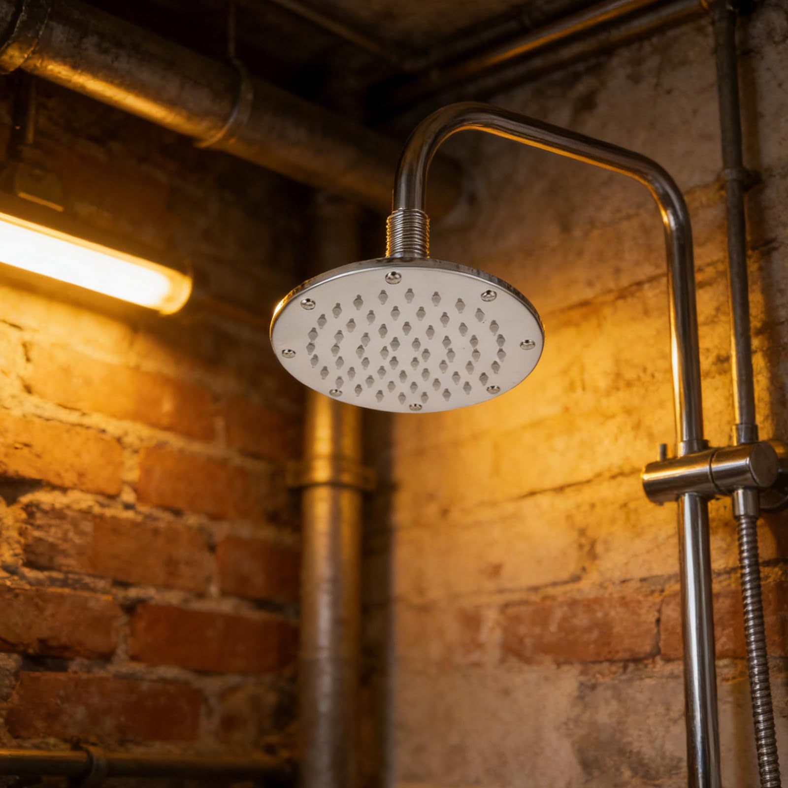 Cabezal de Ducha Redondo de Acero Inoxidable para Baño y Spa