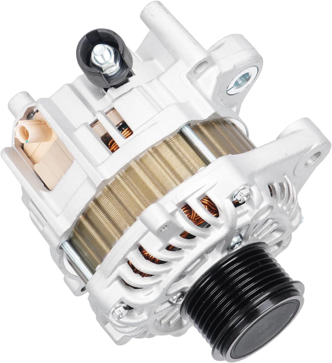 New Alternator fit for Honda Accord L4 2.4 2.4L 2013 2014 2015 2016 2017(Automatic CVT Trans.K24W1), Replace 31100-5A2-A02, 31100-5A2-A02RM