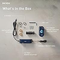 Vista 14 de Moen Flo - Monitor de agua inteligente y sensor de cierre automático, detector de fugas de agua conectado por Wi-Fi para tubería de diámetro de 1