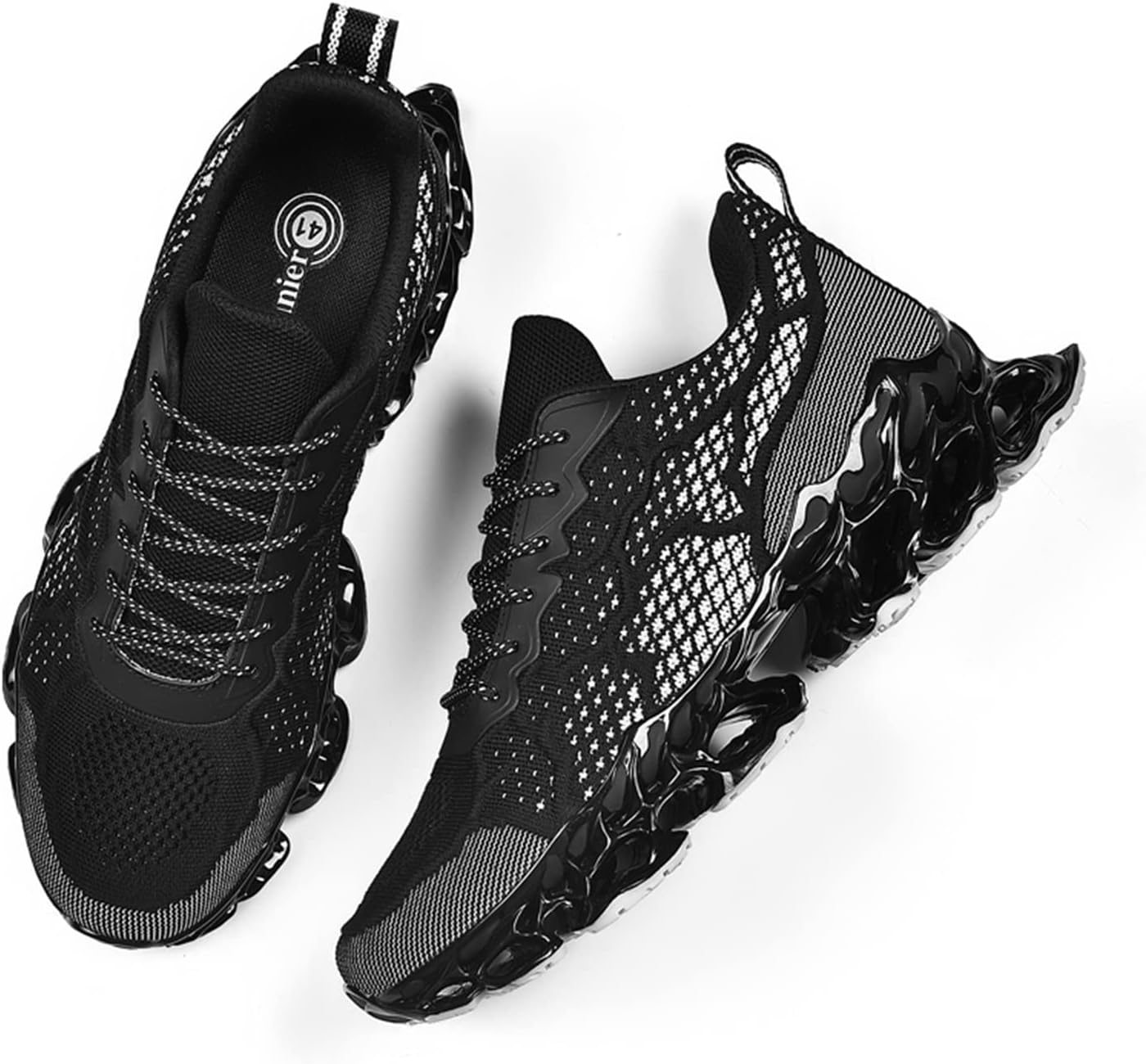 Poramea Mens Slip on Loafers Walking Tennis Shoes Laceless Running Blade Sneakers Mesh Trail Jogging Casual Athletic - Image 3