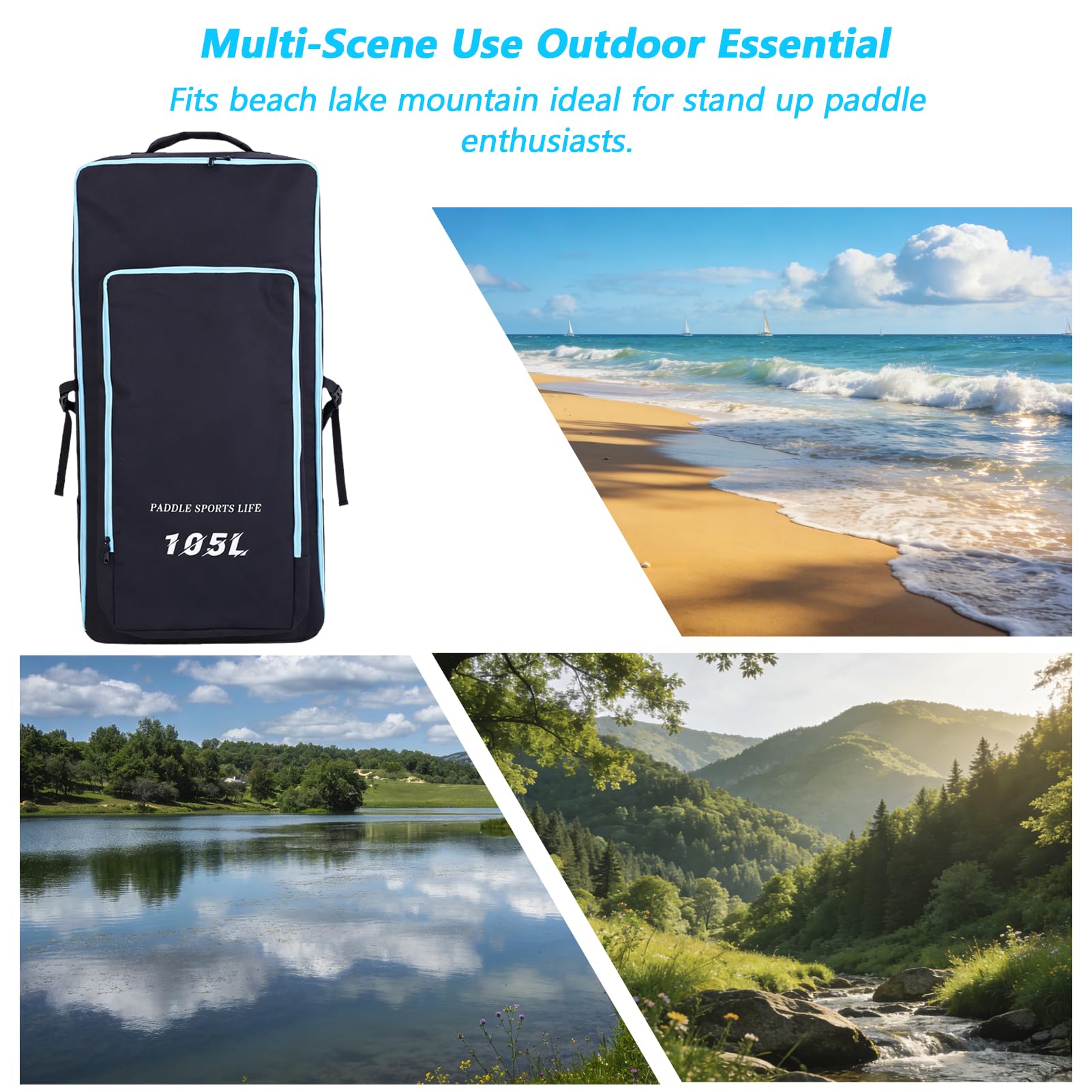Gonfiabile Paddle Board Borsa Zaino Zaino Stand Up Paddleboard Zaino Spalla Oxford Panno SupBackpack Trasporto Grande Zaino Da Viaggio Bag Accessori Gonfiabili