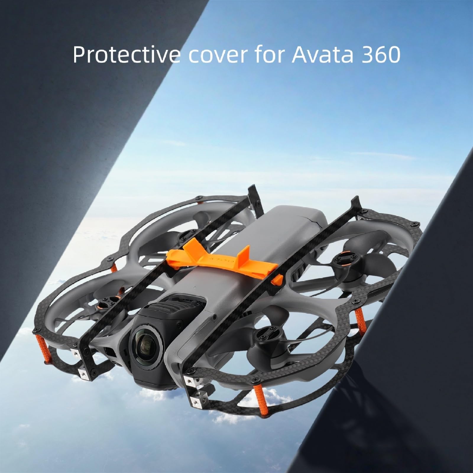 Pełny zestaw pancerza z włókna węglowego dla drona DJI Avata 360, antykolizyjna osłona gimbalu, osłona pełnokształtowa dla śmigieł, kamery i ramy