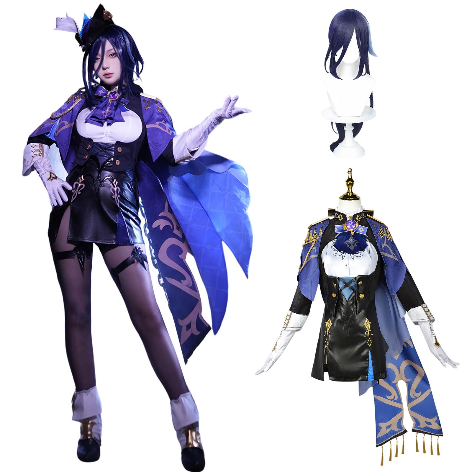 Amazon.co.jp: [神併良品] クロリンデ コスプレ ウィッグ付き 決闘代理