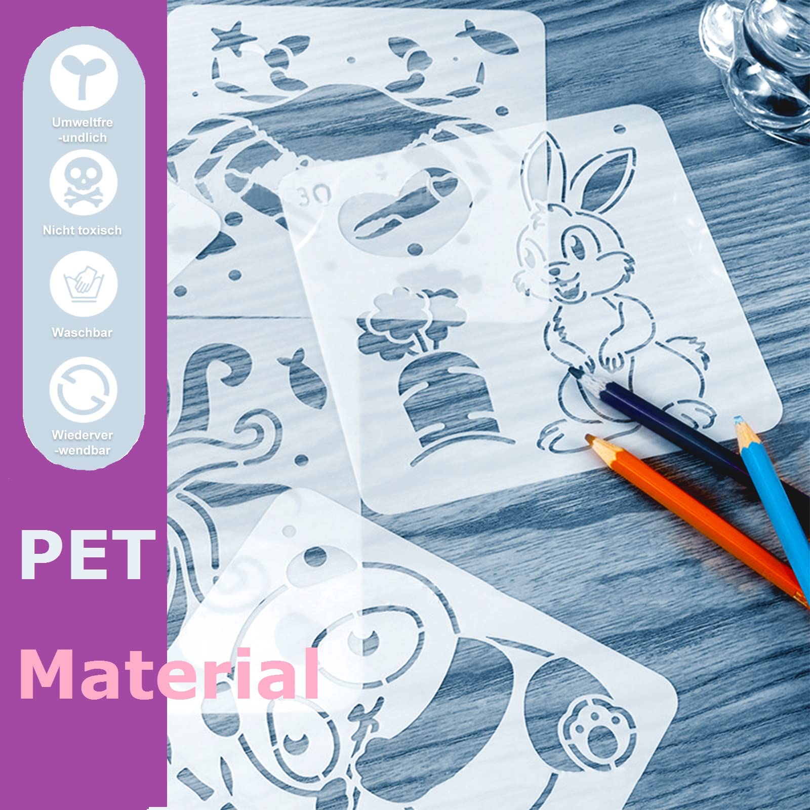 15 Plantillas De Pintura De Plástico Para Diario Para Manualidades Plantillas De Dibujo Reutilizables Plantillas Para Pintar En Diario Y Cuaderno